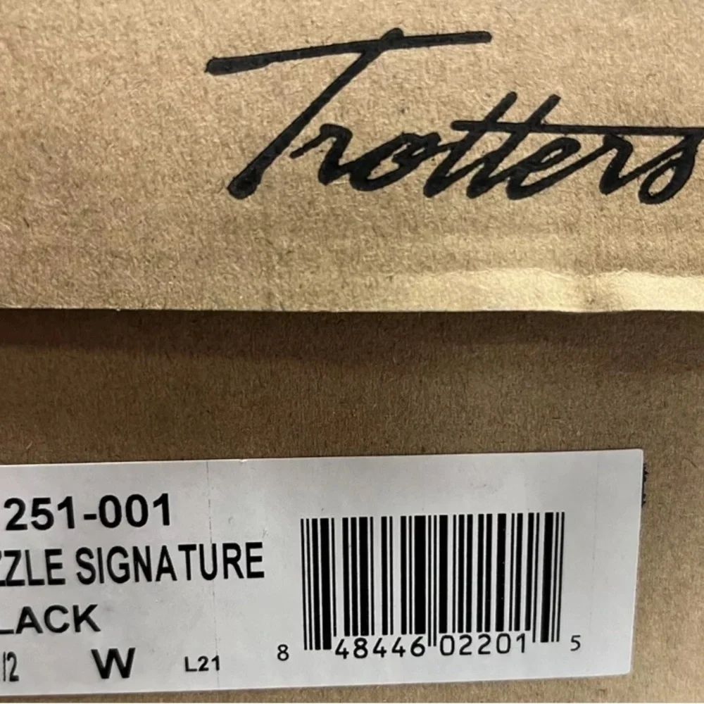 Trotters Womens Sizzle Signature Flat Black Size 8.5 W